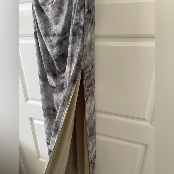 Ardene Printed Mesh Draped Dress | L - Picture 9 of 10